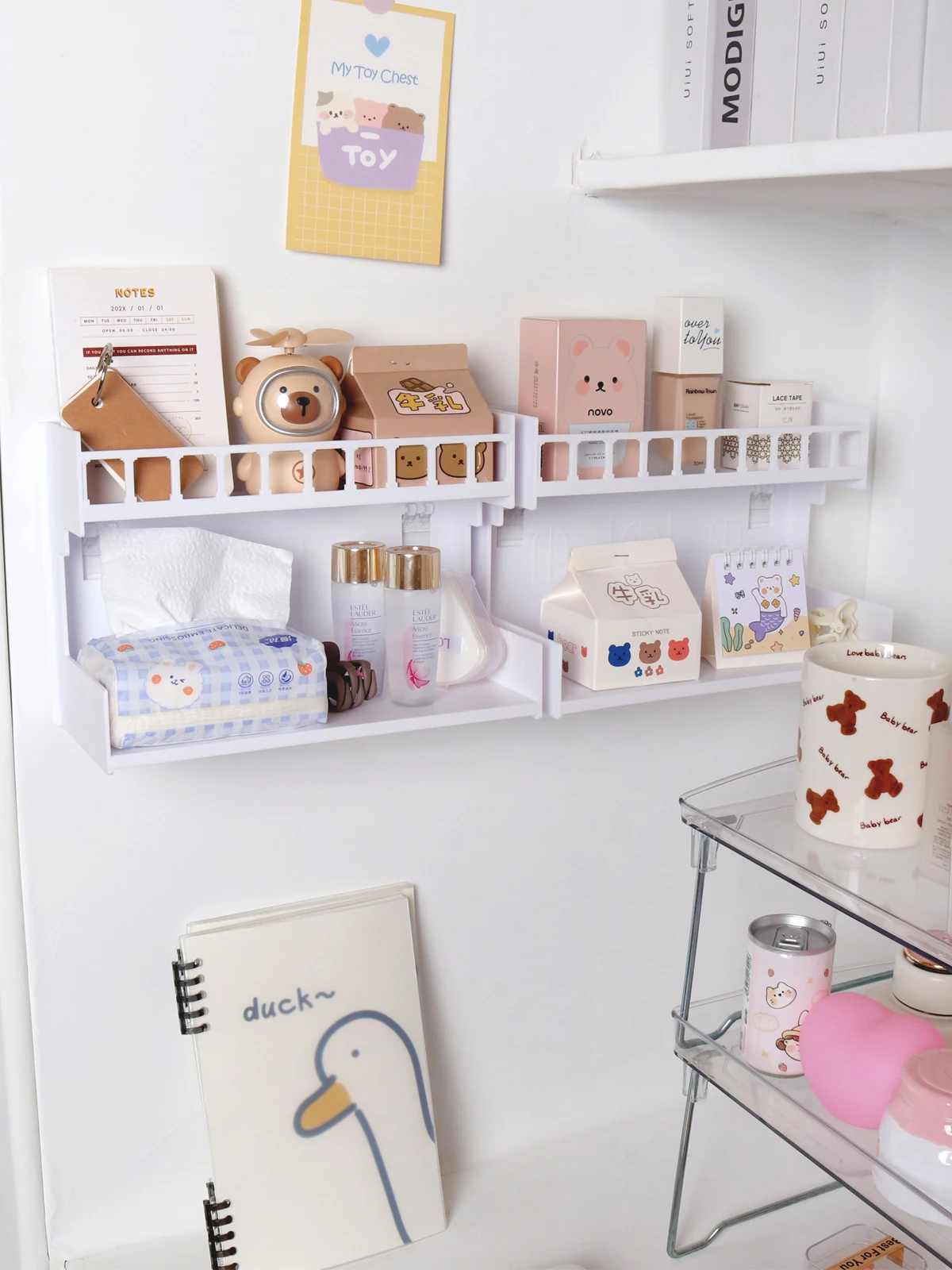 

Non Drilling Wall Storage Rack Bedroom Room Wall Storage Rack Dormitory Students Bunk Bunk Bed Bed
