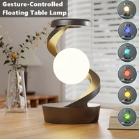 Creative Table Lamp, Rotating Floating lamp, 15W Wireless Charger, Mobile Phone Wireless Charger, RGB Atmosphere Night Light 1