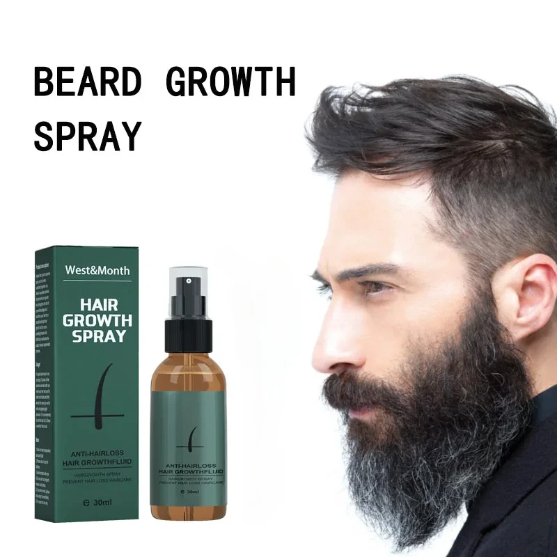 

100% Natural Growth Oil 30ml Beard Growth Kit Men Beard Growth Essence Nourishing Enhancer Beard Oil Spray Men Care