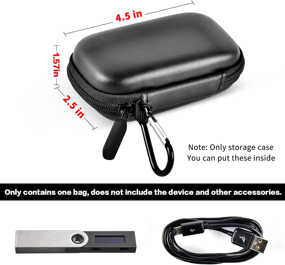 하드 EVA 레저 나노 X/S/플러스 케이스, 쇼크프루프 암호화폐 지갑 보호 커버 케이블 수납, 비트코인용 휴대용 정리함 -  AliExpress