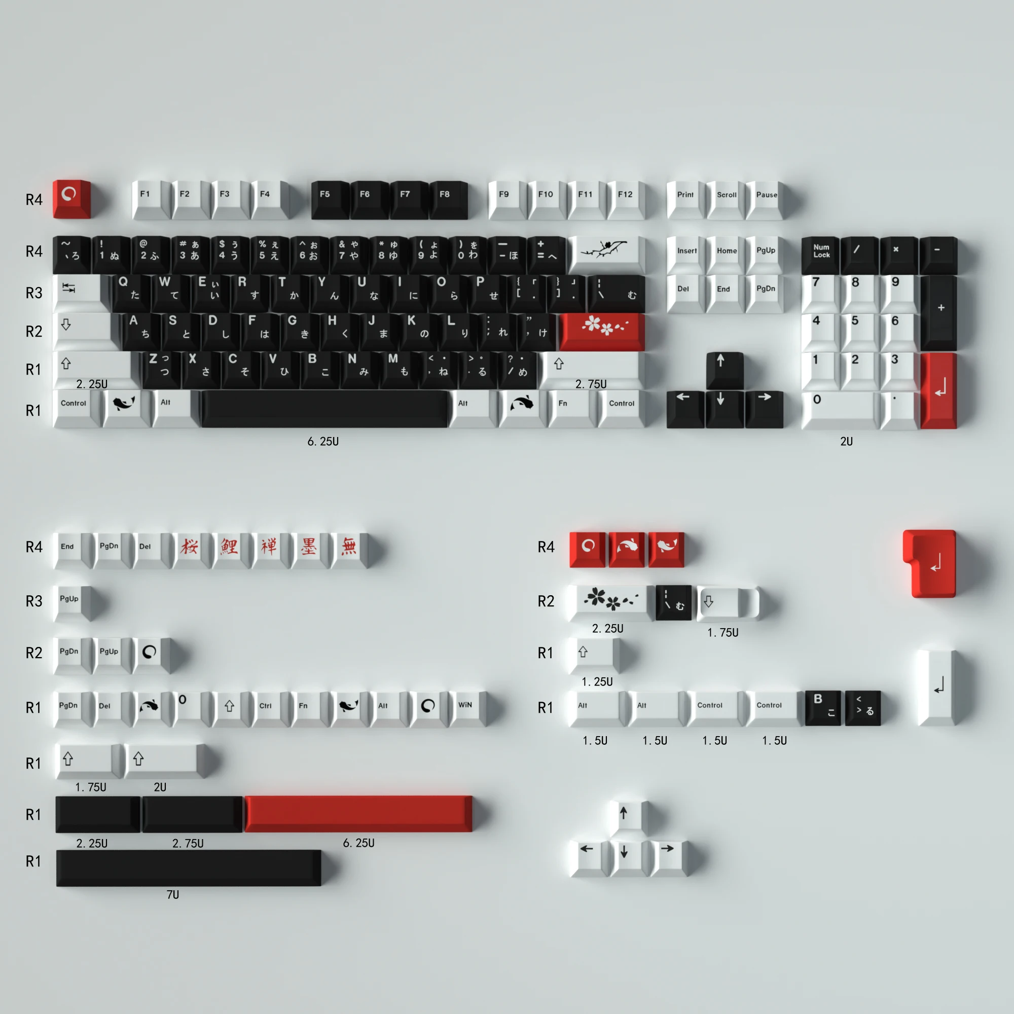 Personalizado, DYE-SUB Keycap, Perfil Cherry, Keycaps Inglês para MX Switch