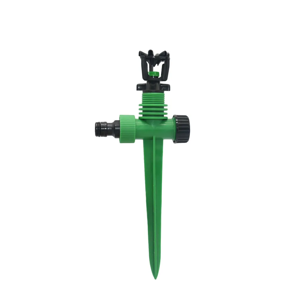 Garden Sprinkler 1/2" Male Thread Scattering Nozzle 360 Degree Automatic Rotating For Lawn Irrigation