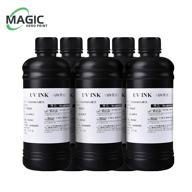 Led Gloss Ink Garrafa para Impressora Epson Verniz para Todos Inkjet uv L1800 1390 1410 R280 R330 1000ml Novo uv - Imagem 4