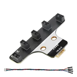 Black & White Line Tracking Infrared Sensor Module (Five Tracking Module)
