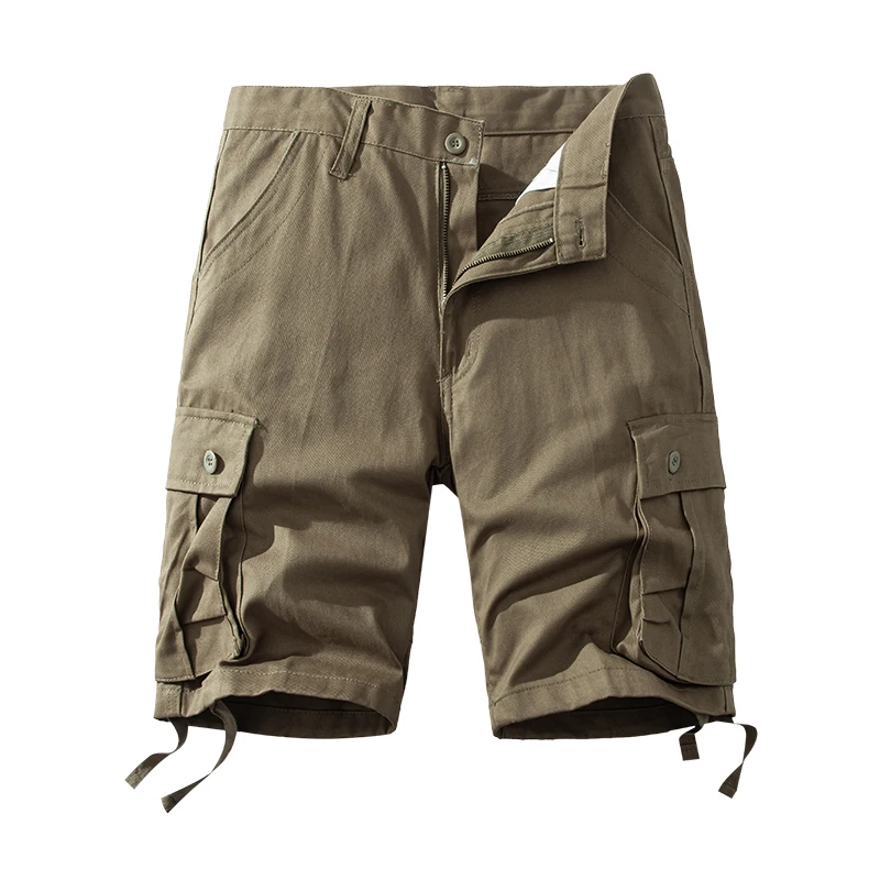 Pantalones Cortos Cargo 95% Algodón Bolsillos Sueltos Hombre | Envío Gratis