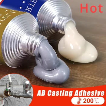 Cold Welding Glue Metal Repair Glue Heat-resistant AB Sealant High-strength Magic Plastic Repair Casting Adhesive Epoxy Resin