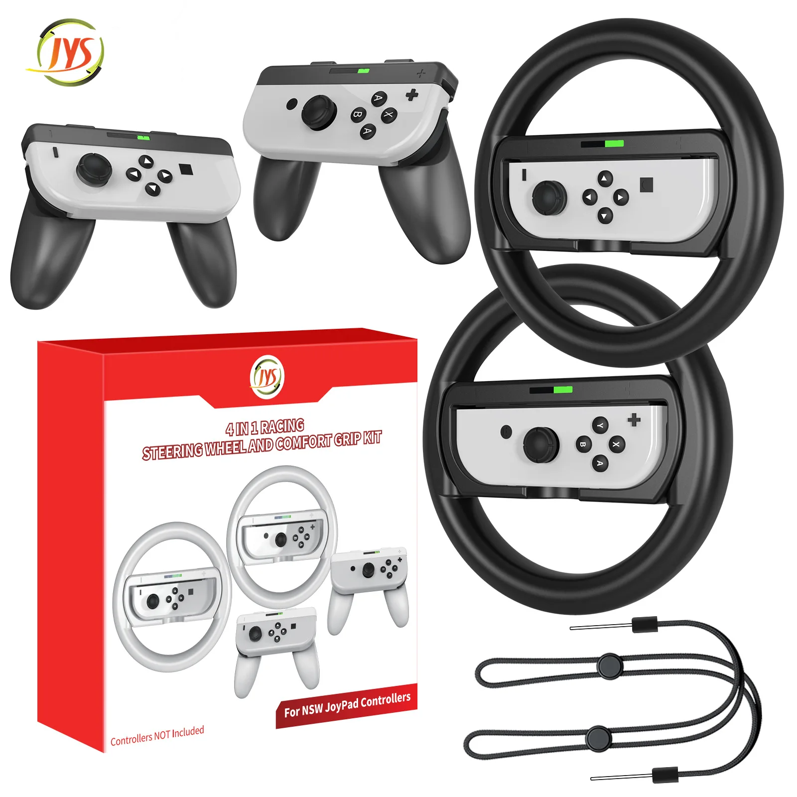 Nuovo Per Switch Gamepad Per Switch/Switch Oled M Kart Volante + 2-In-1 Joypad Hand Grip Set Switch Accessori Oled