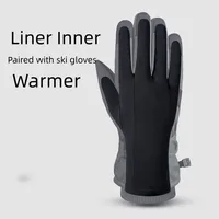 Ski Gloves Black Liner Inner Thin Touchscreen Usefulness Party Gloves Ultralight Sports Full Fingers  Snowboard Accessories 2