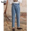 2025 European Fashion Basic Suit Jeans Demin Pants Men's Ankle-Length Trouser Plus Size Mens Casual Stand Pocket Suits Pants New 2