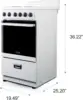 Premium 20" Electric Range with 4 Coil Burners and 2.2 Cu. 3