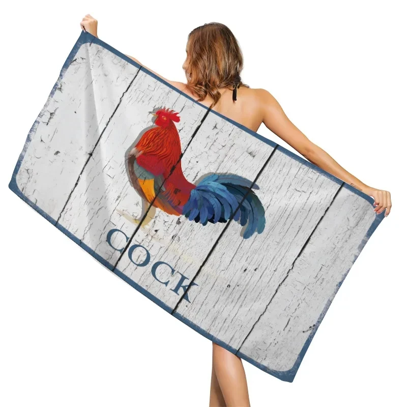 

Cute Animal Series Beach Towel Dog Octopus Cock Pattern Absorbent Quick Dry Bath Towels for Boys Girls Travel Swimming Towel