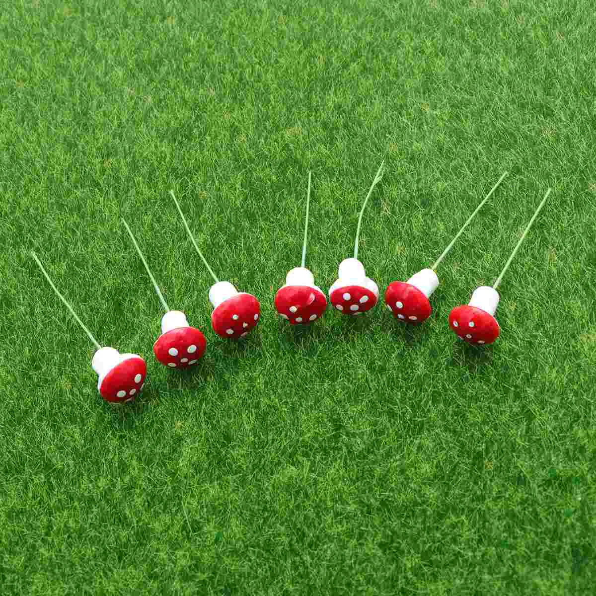 

Simulated Mushroom Creative Micro Landscape Adornment Miniature Plant Mushroom Ornaments for Garden Landscape Supplies