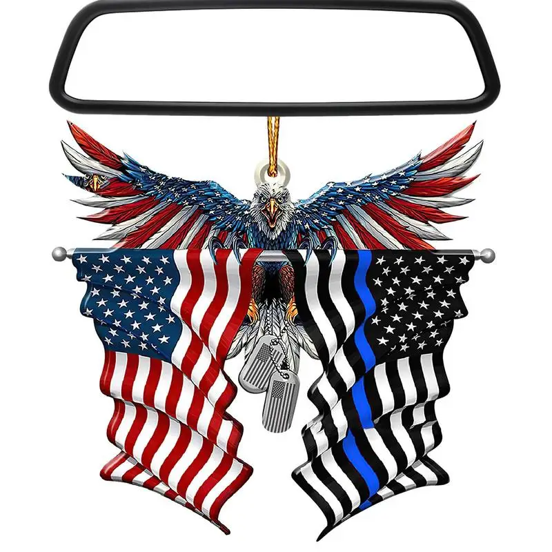 

Украшения для дерева 4 июля, американский флаг, акриловый брелок с кулоном, День независимости 4 июля, день памяти президентов