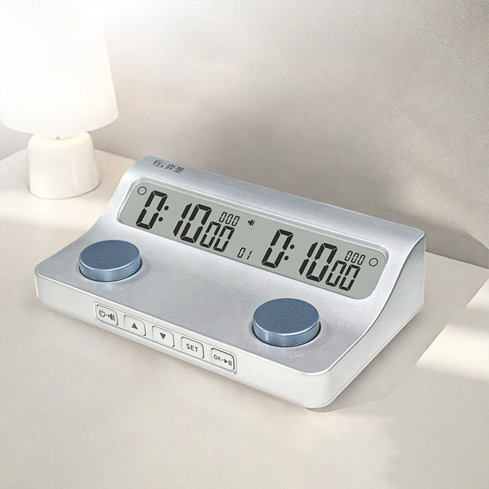 Chess Timer Digital Multi-Function Portable Battery Powered Game For Lovers