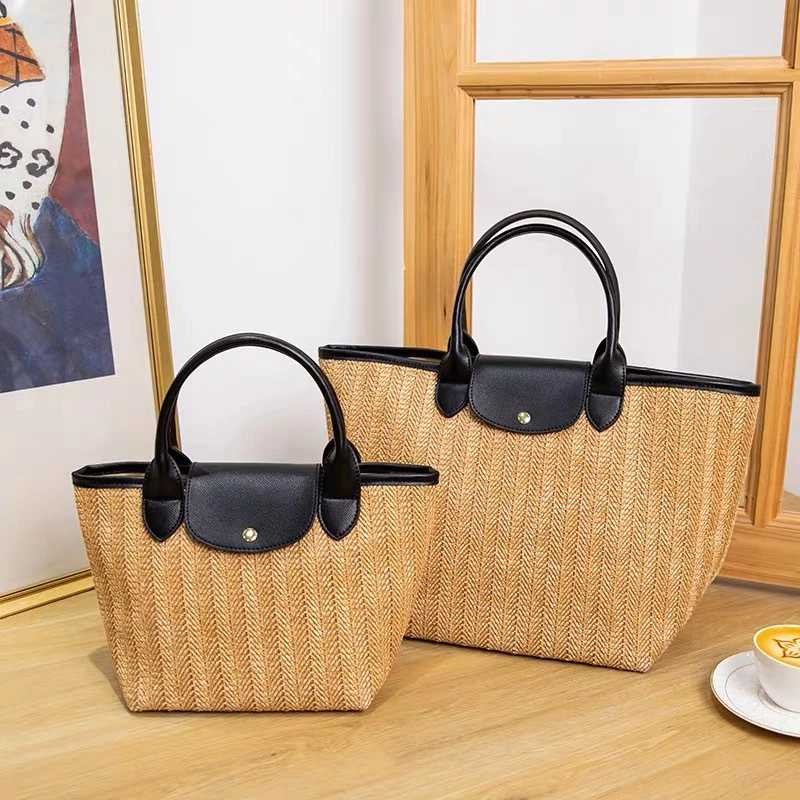 Casual Hobos Straw Women Handbags Designer Paper Woven Shoulder