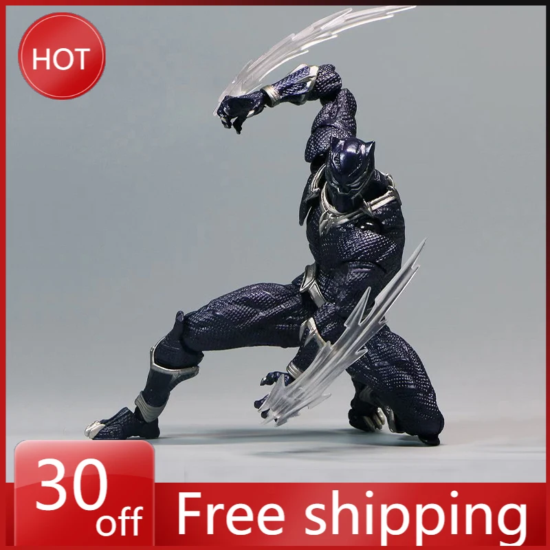 17Cm Marvel Comics The Avengers Anime Figure Versione Premium Black Panther Yamaguchi Style Action Figure Pvc Model Gift Toys