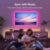 RGB LED Strip Lights Music Sync USB 5V Remote Control Led Ribbon Flexible Lamp For Room Party TV Desk Bedroom Decoration 4