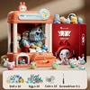 Children Mini Claw Crane Machines Toy for Kids Cartoon Coin Operated Play Game Automatic Doll Machine with Light Birthday Gifts 6