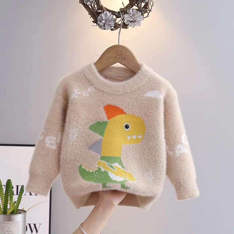Boys Fleece Knit Pullover Sweater Autumn Winter