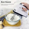 White Color Handheld Electric Egg Beater Household Automatic Mixer Egg White and Cream Beater Mini 7-speed Egg Beater 3