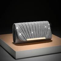 Pochettes enveloppantes de mariage de luxe, sac de soirée Chic et brillant à la mode, manuel pour mariée, sacs à main de fête pour dames 2
