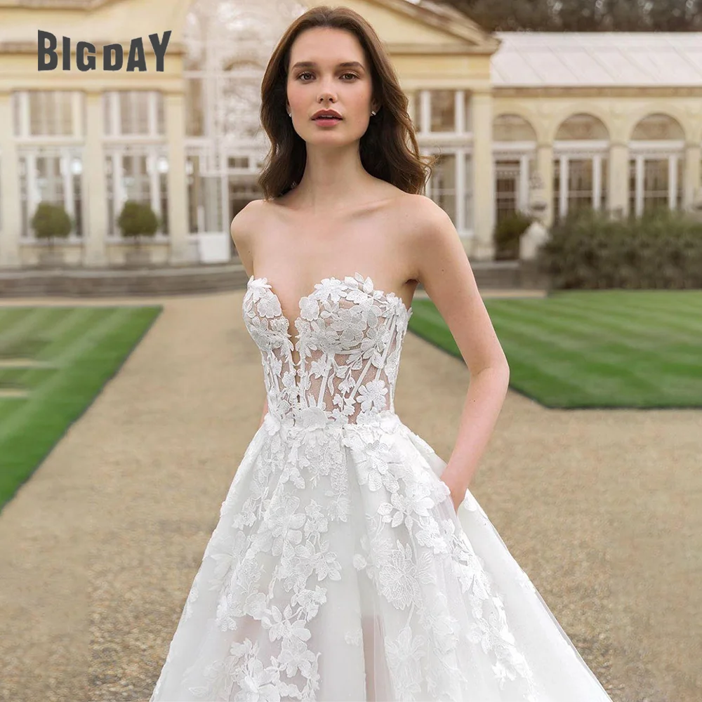 Рисунок 3 - Женское свадебное платье с кружевной аппликацией