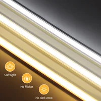 ไฟ LED แบบเส้นนีออน COB ไร้สาย เคลื่อนย้ายได้ พร้อมเซ็นเซอร์ตรวจจับความเคลื่อนไหว PIR ใช้ไฟ DC24V ความสว่างสูง หลอดซิลิโคนเจลบริสุทธิ์ สำหรับบันไดและทางเดิน 2