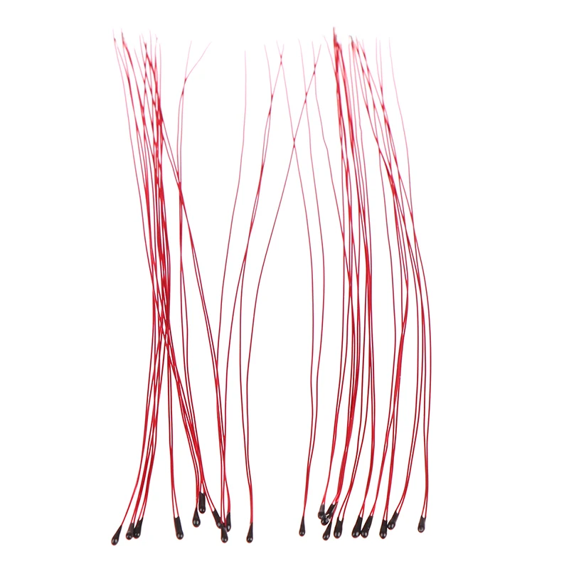 10 pcs/lot NTC Thermistor Thermal Resistor MF52B 10K 100K Probe Strap Wire B3470 B3380 B3950 B3435 B 4250 1% 10CM Control Sensor