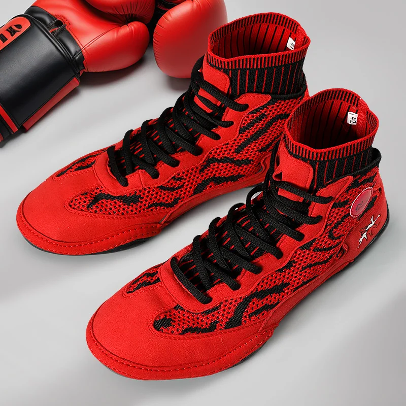 Professional Wrestling Shoes for Men Breathable Boxing Training Boot Comfortable Wrestling Fighting Shoes Men Combat Sneakers