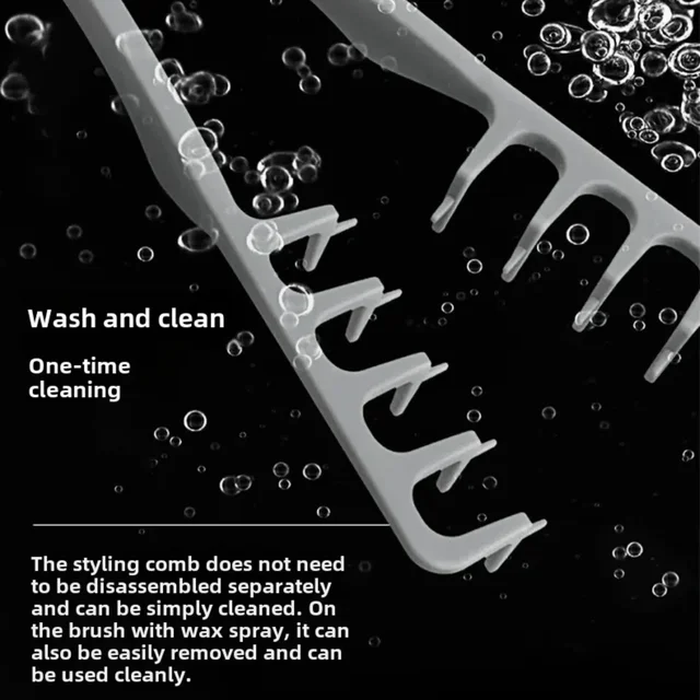 1/2Pcs Volumizing Wide-Tooth Hair Styling Comb Curling Tools Fluffy Texture for Men Ideal for All Hair Types Hairstyling Tools 5