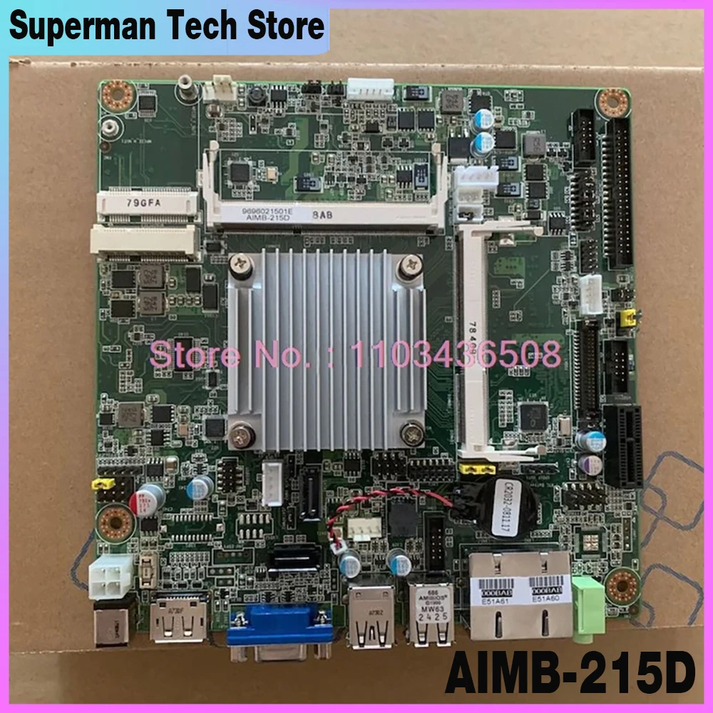 Advantech 산업용 마더보드, 4 코어 J1900 듀얼 네트워크 포트, 6 직렬 포트, AIMB-215D AIMB-215D-S6B1E