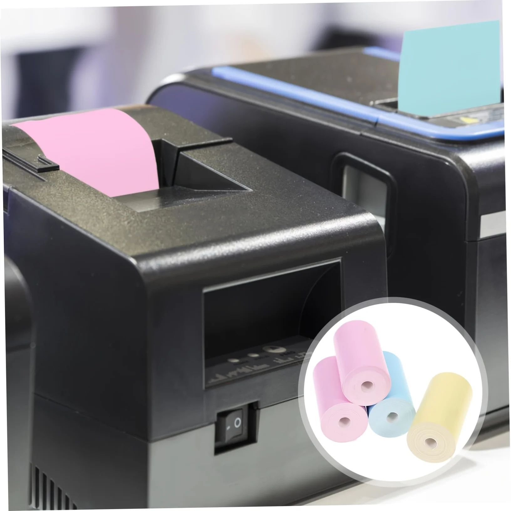 12롤 컬러 감열 리필 용지, 미니 프린터 및 즉석 카메라 인쇄 용지, 일상 인쇄용 휴대용 감열 영수증 용지