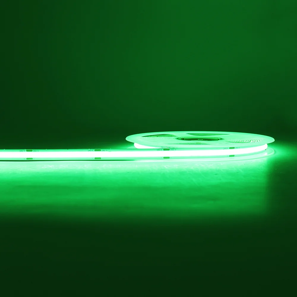 ตัวเลือกสินค้า COB LED Strip Light ตกแต่ง 3-10 มม. สีฟ้า เขียว แดง เหลือง หลายโทนแสง