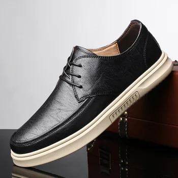 Scarpe da uomo in vera pelle stringate scarpe oxford da uomo casual traspiranti mocassini da uomo scarpe da guida da uomo di marca Desginer