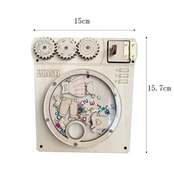 DIY Busy Board Accessories: Montessori-Inspired Sensory Lamps and Doorbell for Hands-On Learning and Color Recognition in Children (Washing machine)