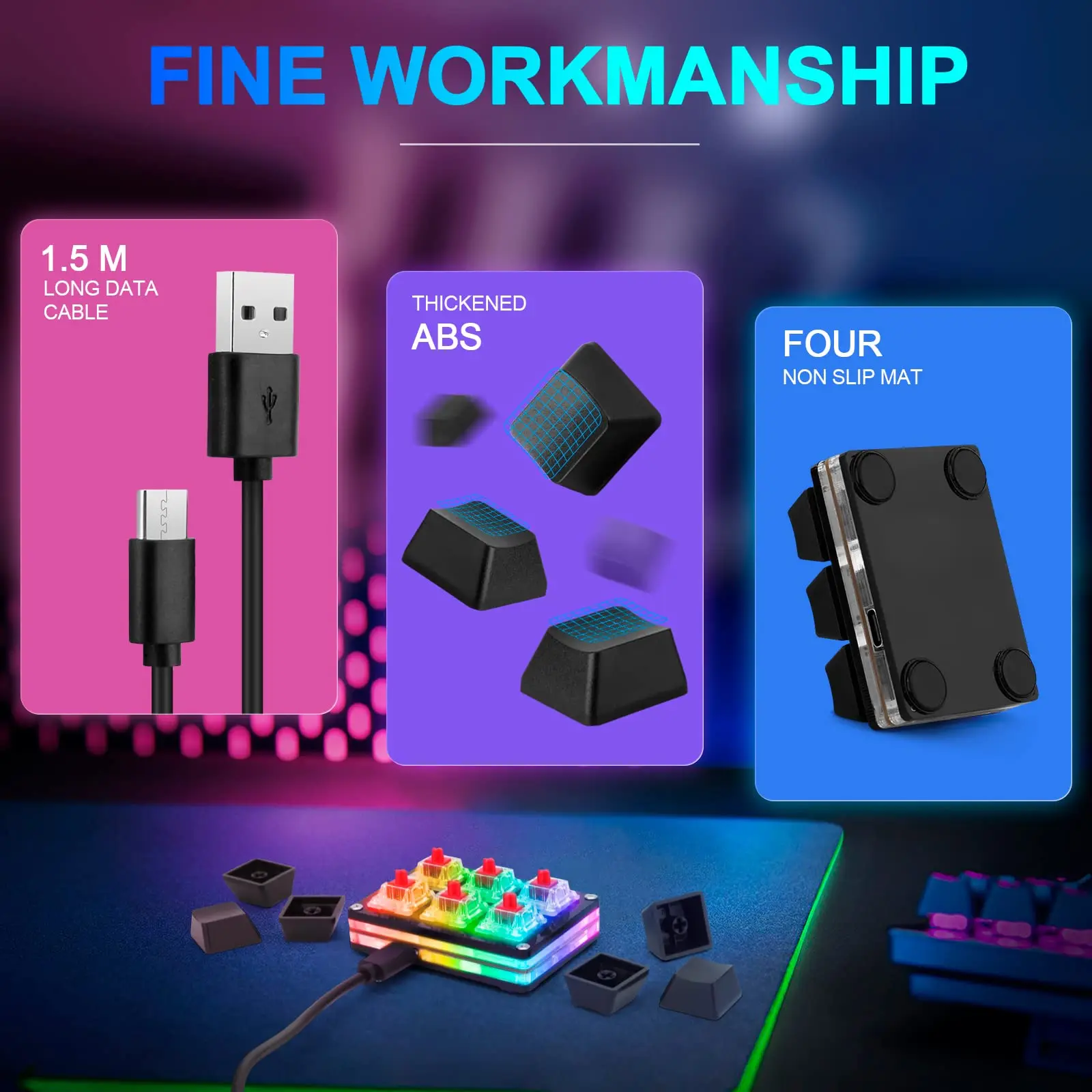 simpad osu teclado para jogos teclado teclas macro teclado de programação rgb mini interruptor vermelho cad desenho diy teclado mecânico