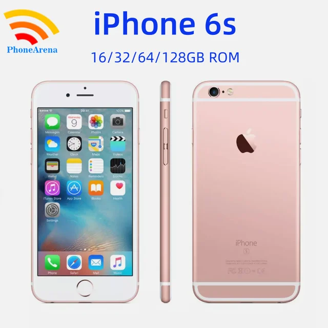 Original iPhone 6S 16GB 32GB 64GB 128GB ROM 2GB RAM 4.7" IPS LCD Fingerprint New Battery Unlocked 4G Mobile Phone iPhone6s