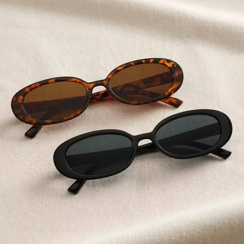 Vintage Oval Women Sunglasses Luxury Brand Designer Small Oval Sun Glasses Retro Black Red Glasses ladies Goggle UV400 Eyewear women sunglasses