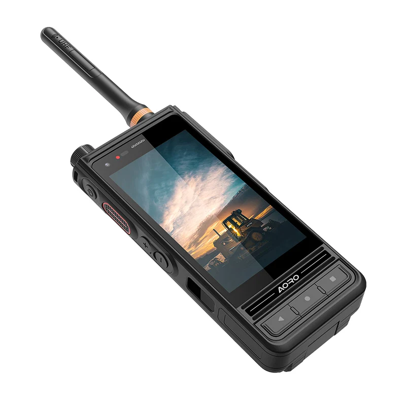 AORO M6 UHF+VHF LTE 멀티 모드 고급 무전기 DMR+POC 물리적 키 안드로이드 10.0 IP68 워키토키