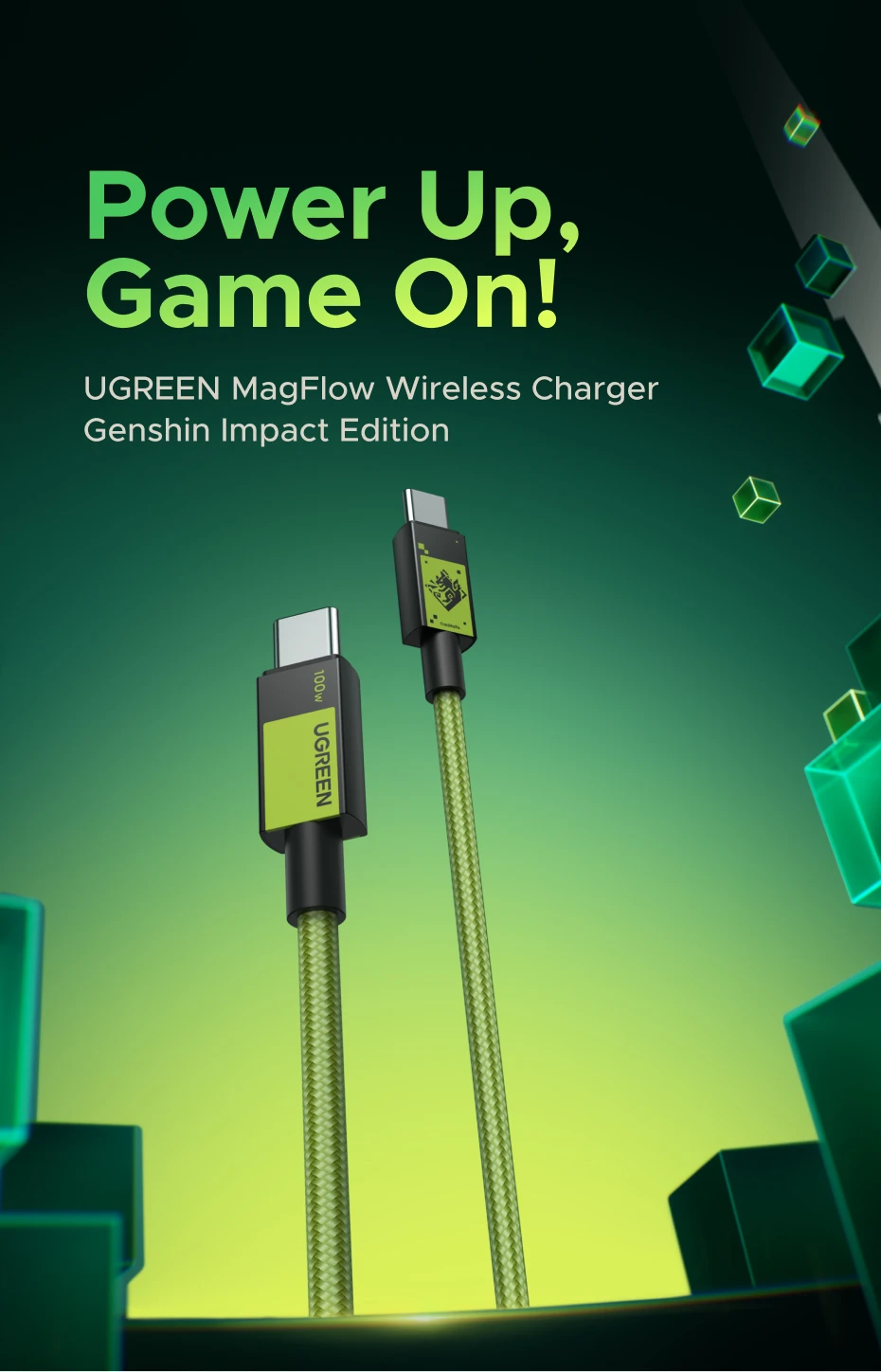 UGREEN Genshin Impact PD 100W USB-C Cable