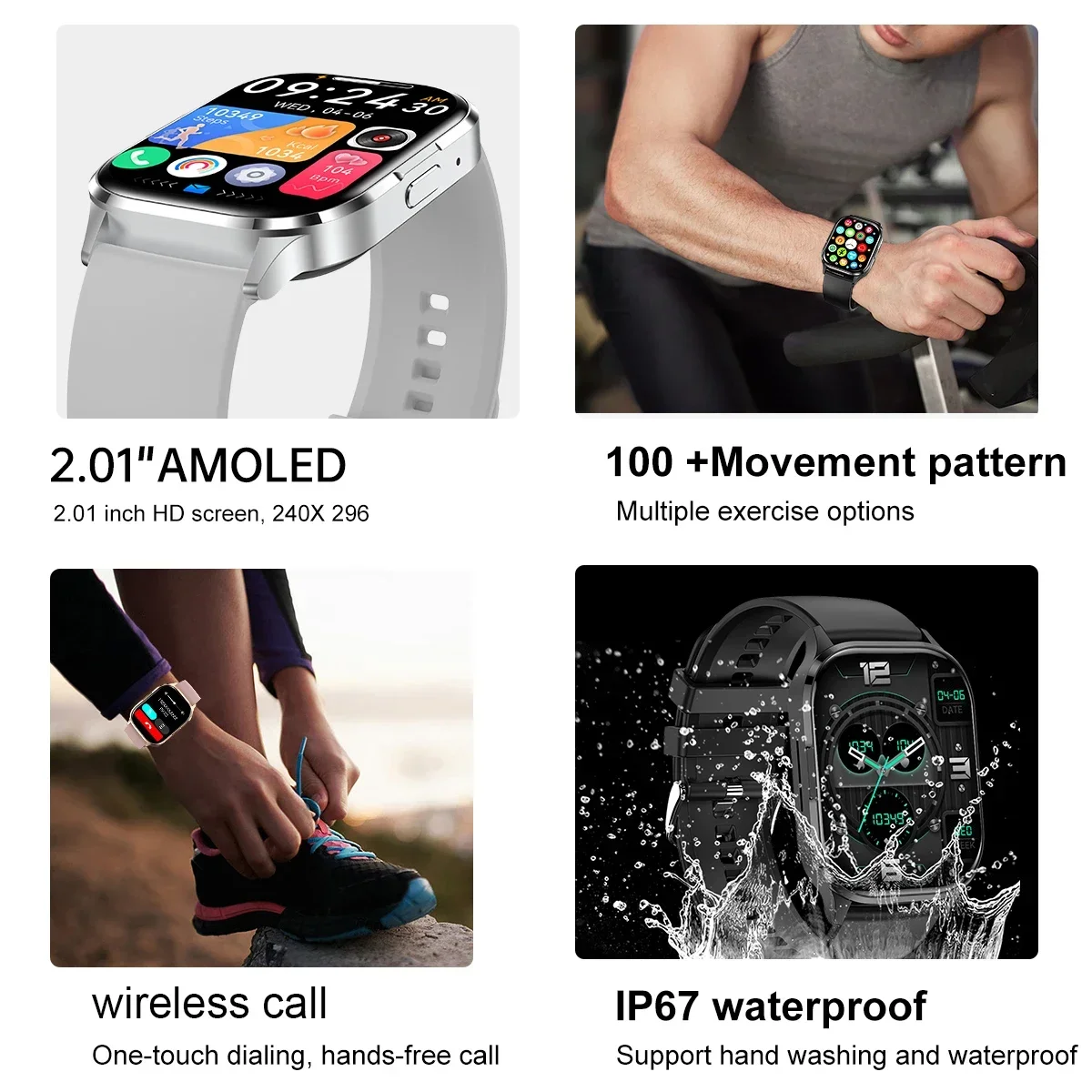 2025 Men GPS sports Bluetooth call HD Smart Watch Blood Oxygen Fitness Waterproof Sport Smartwatch Women Watch For Android IOS 3