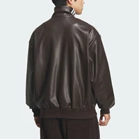 Veste en simili cuir rétro rayée décontractée pour hommes et femmes Adidas Clover authentique KQ5473 2