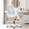 Office Desk Computer Gaming Chair with Ergonomic Lumbar Back Support Flip-up Padded Armrest Adjustable Height and Wheels 1