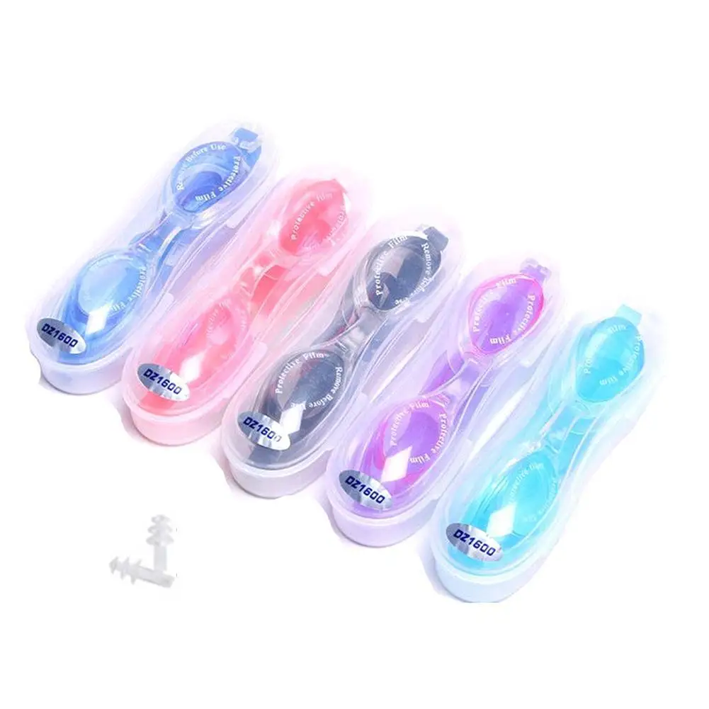 Outdoor Swim Goggles for Kids Anti-Fog HD Protection Swimming Glasses With Earplugs Swim Eyewear Pool Water Sport Glasses New