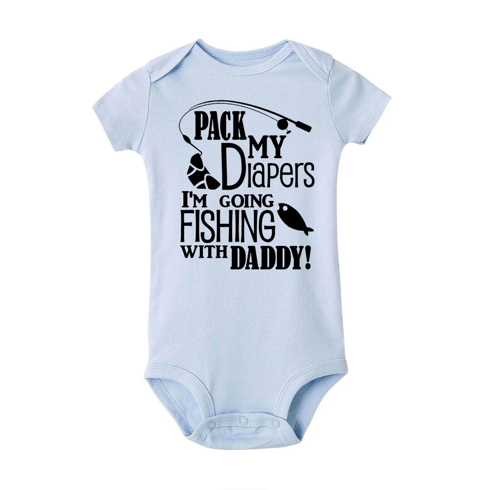 Diaper Rompers Babies, Baby Fishing Clothes, Baby Bodysuits Pack