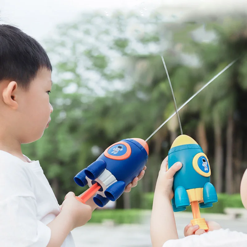 

New Children Water Gun Sports Summer Toy Outdoor Beach Game Toys For Kids Space Rocket Water Gun Birthday Gift Over 3 Years Old
