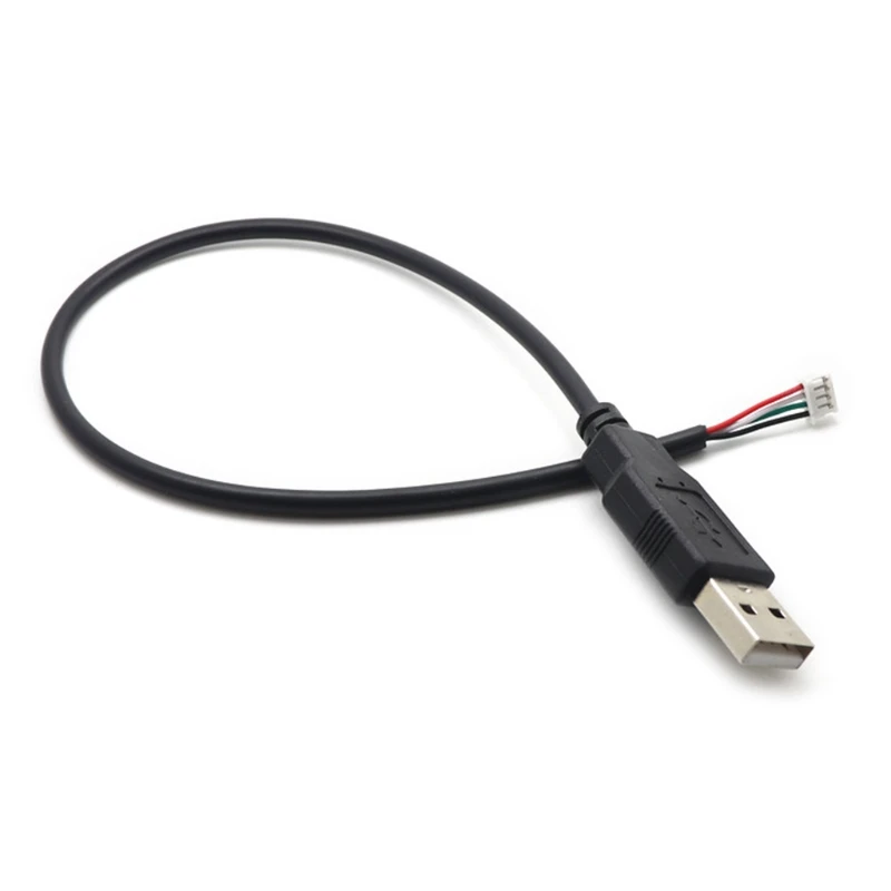 4 Cavi Adattatori USB 2.0 A 4 Pin Femmina - Connettore A 90° Con Fili Esenti - 0,9m, 28AWG, 2A - Per Arduino, Autoradio, Riparazioni Elettroniche