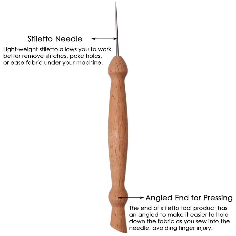 Metal Stiletto Sewing Tool Scratch Awl Tool Portable Stitching Repair Tailor Convenient Precision Placement