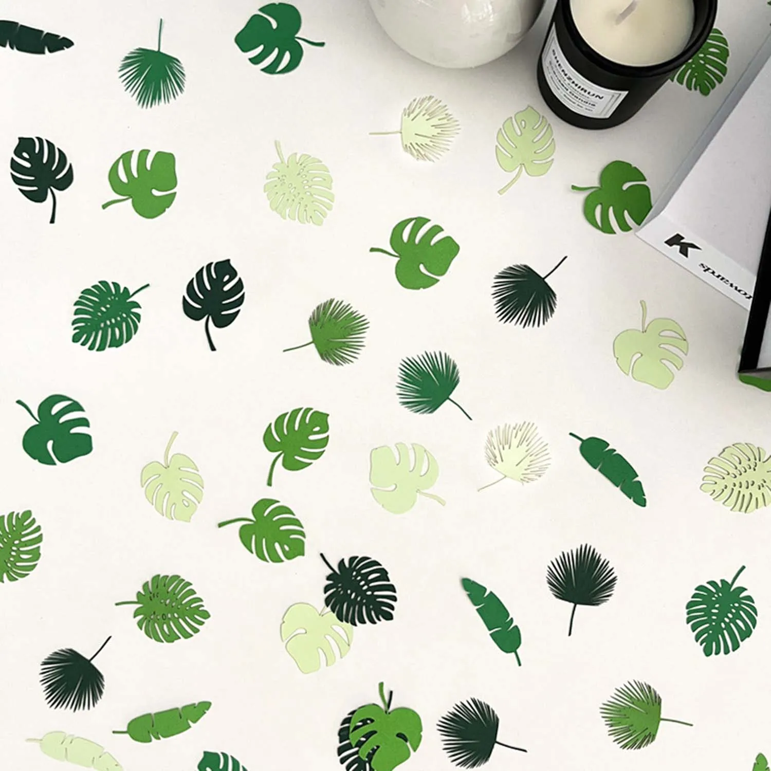 200pcs 20g/pack turtle back leaves paulownia leaves jungle party decoration theme throwing paper scraps (&plusmn; 5 pieces error) party decorations paper confetti