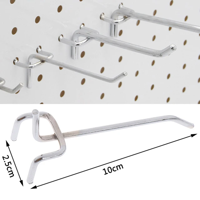 10pcs Wall Mount Display Hooks Hanger 200mm Length Wall Board Hooks For  Supermarket Store - Hooks - AliExpress